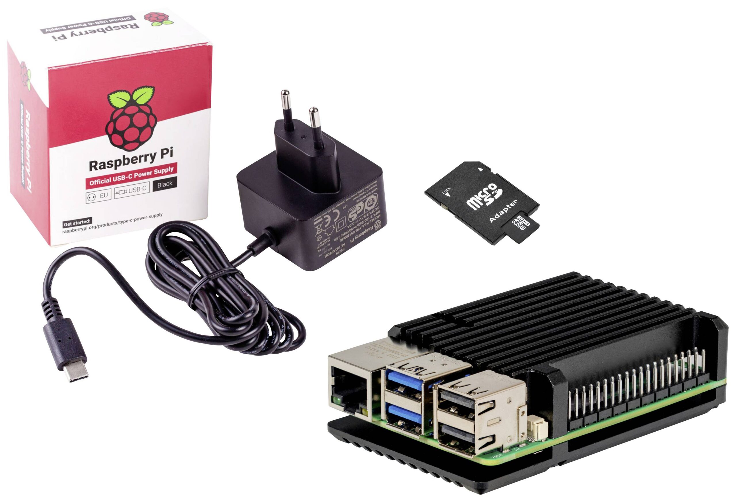 Joy-it Embedded Pi5 Kit Raspberry Pi® 5 B 4 GB 4 x 2.4 GHz inkl. Gehäuse, inkl. Netzteil, inkl. Noobs OS