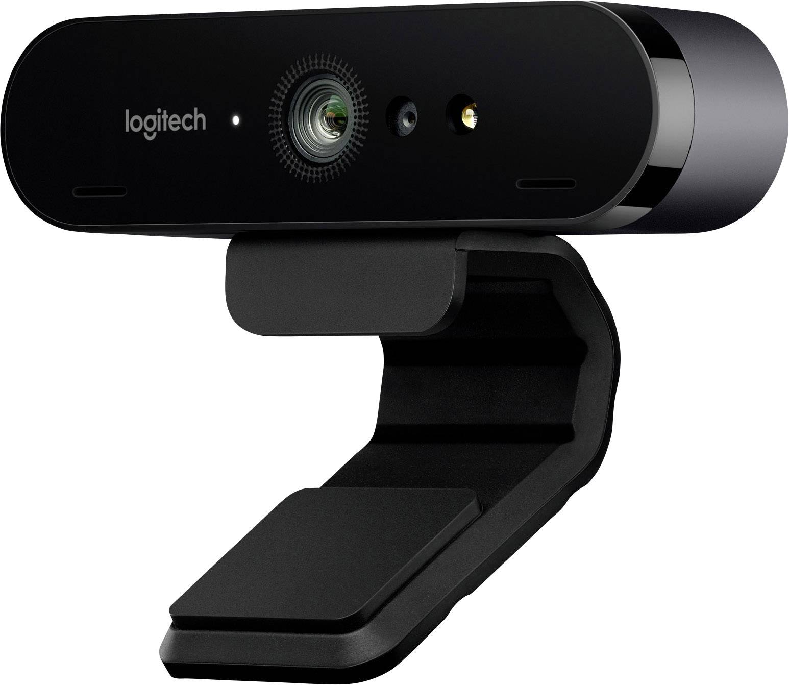 Logitech BRIO 4K-Webcam 4096 x 2160 Pixel Standfuß, Klemm-Halterung