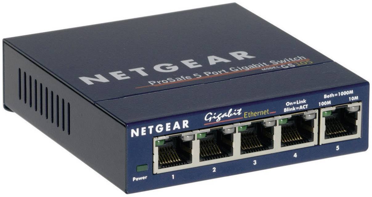 NETGEAR GS105GE Netzwerk Switch 5 Port 1000 MBit/s