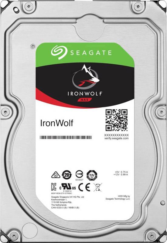 Seagate IronWolf™ 12 TB Interne Festplatte 8.9 cm (3.5 Zoll) SATA III ST12000VN0008 Bulk