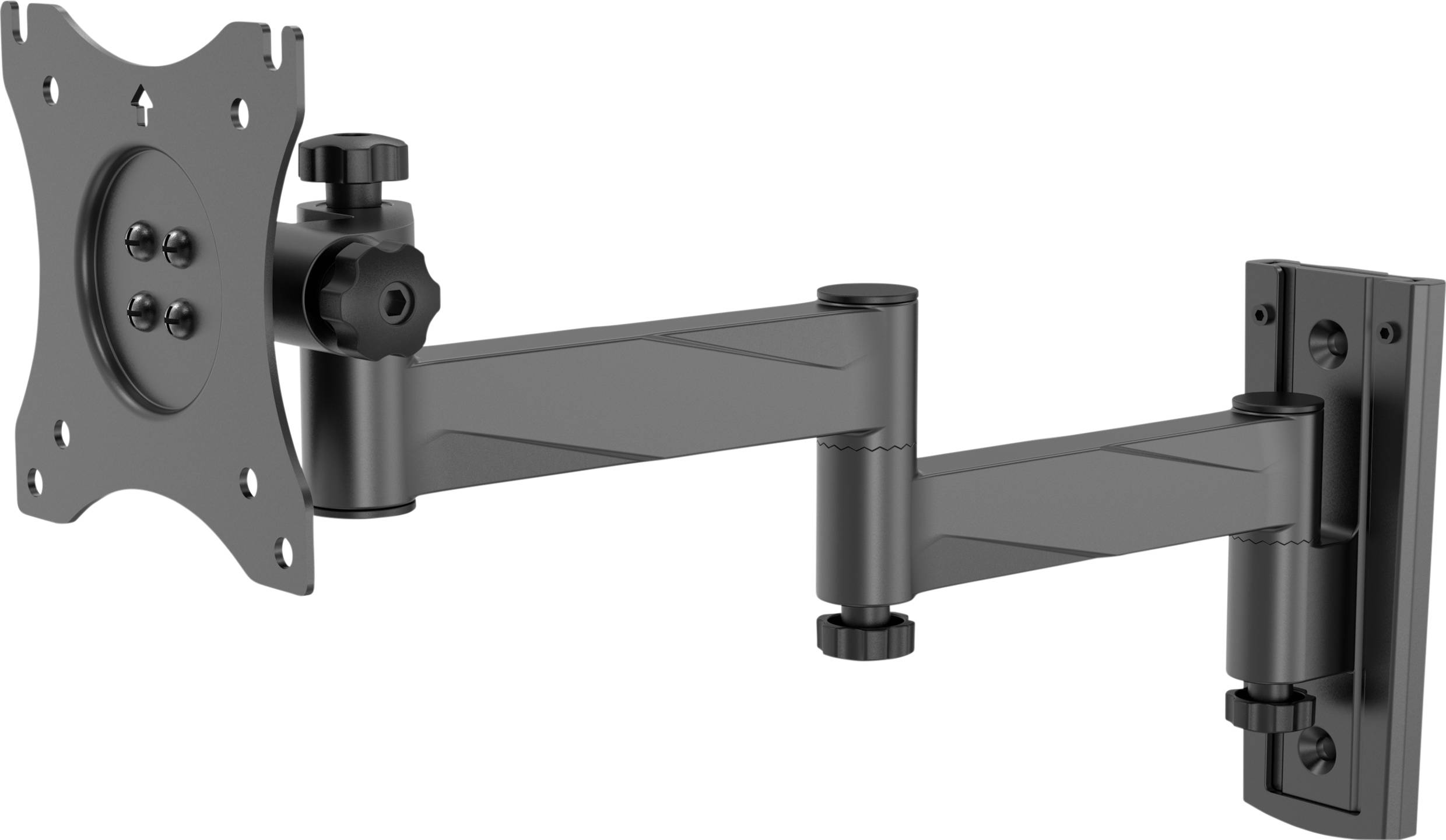 SpeaKa Professional SP-WMM-202S 1fach Monitor-Wandhalterung 33,0 cm (13"") - 76,2 cm (30"") Schwarz Neigbar, Schwenkbar