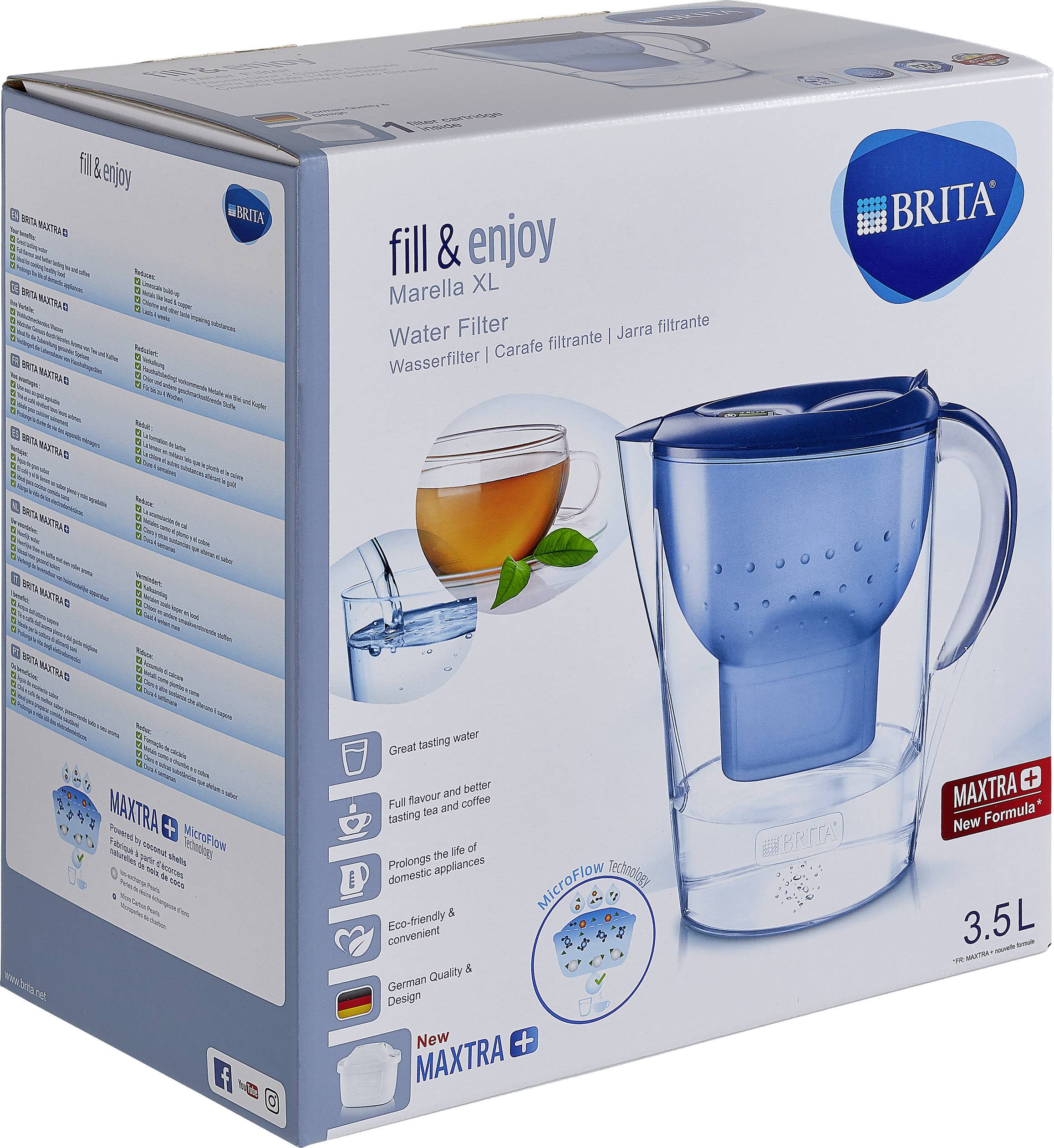 Brita Marella XL MAXTRA+ 076917 Wasserfilter 3.5 l Blau